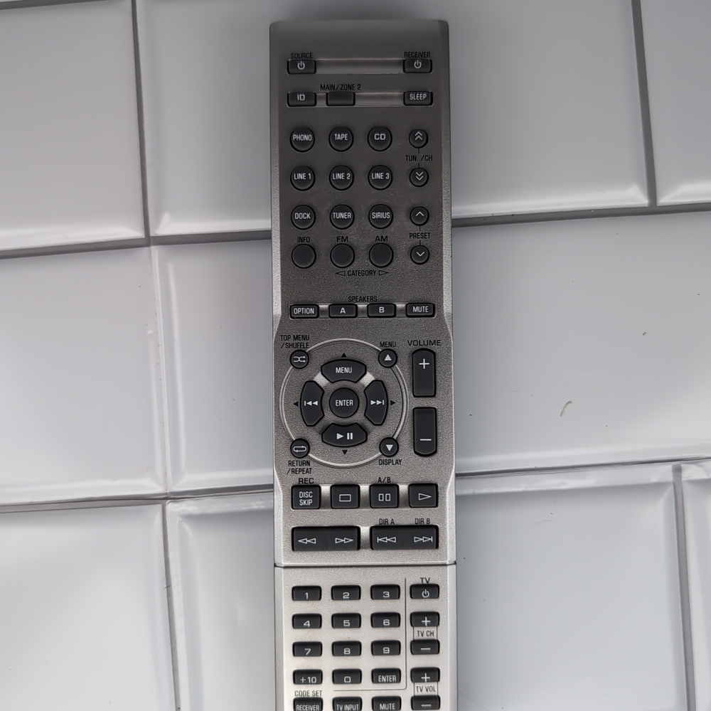 Yamaha RAX25 Silver Remote Control